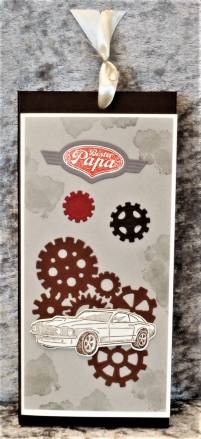 #10513 Karte für Männer mit Magnet (Geburtstag, Vatertag usw) (auch Schokoladenhülle mit Zugband)